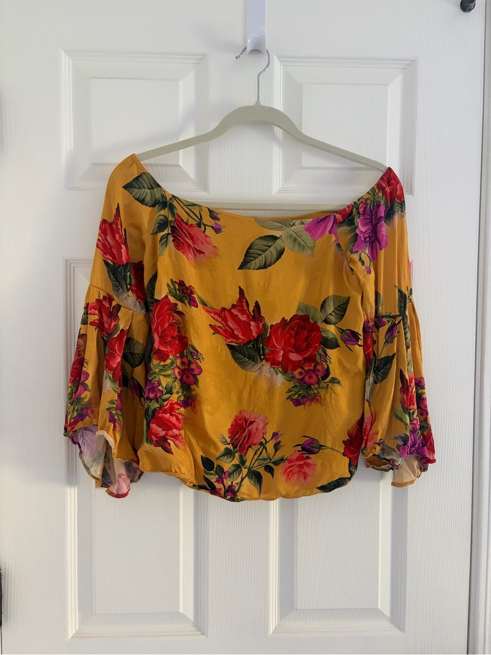 Alice +Olivia Floral Off-Shoulder Women’s Top
